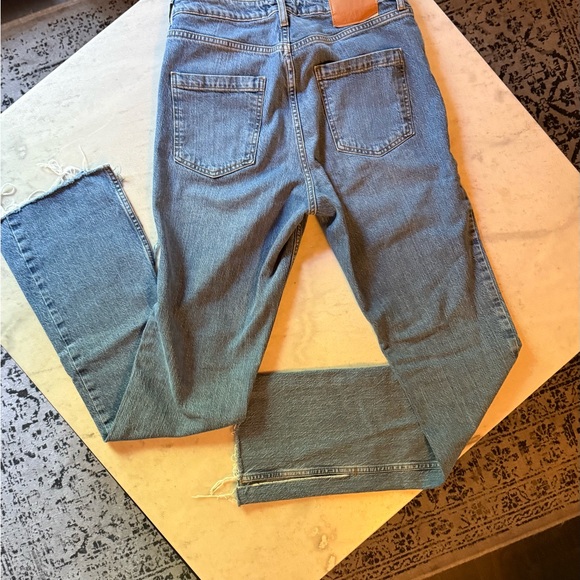 Zara Light Blue Denim Pants - Picture 2 of 5